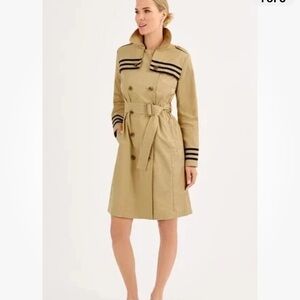 Cabi Runway Trench Coat #6669 Size Large Khaki Double-Breasted Spring 2025
